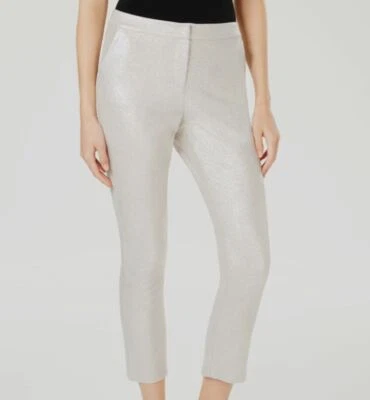 Pantalones ajustados para mujer INC International Concepts beige de crepé talla 18 $79 Foto 1 de 2