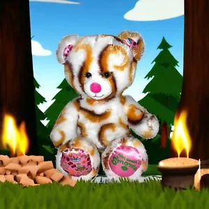 Build a Bear BAB Girl Scouts Smores Galletas Oso Multicolor Orejas Satinadas Pies - Imagen 1 de 10