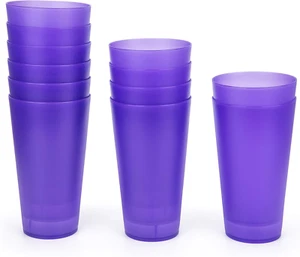 32-Ounce Plastic Tumblers/Large Drinking Glasses/Party Cups/Iced Tea Glasses Set - Picture 1 of 17