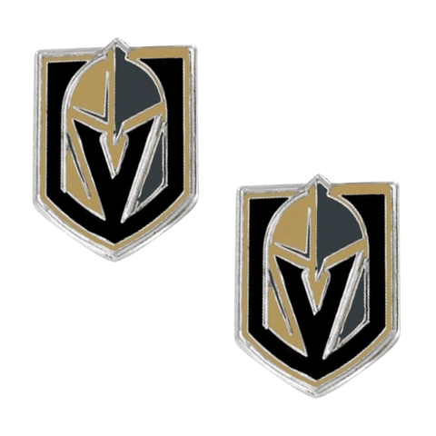 Vegas Golden Knights NHL Silver Post Stud Earrings Charm Logo Cover