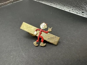 1950's Gold Tone Reddy Kilowatt Electric Power Company Tie Clip Advertising - Picture 1 of 2