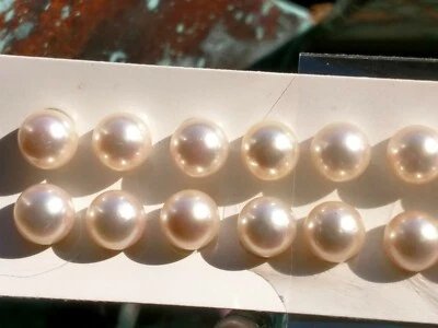 Calidad AAA 7 a 6 1/2 mm Japón perlas de agua salada alrededor de 1960 tarjetas como nuevas Foto 1 de 3