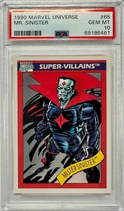 1990 Impel Skybox Marvel Universe #65 Mister Sinister Rookie PSA 10 GEM MINT - Picture 1 of 2