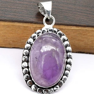 Amethyst ethnische Handarbeit Anhänger Schmuck 0,8" P 1103 - Bild 1 von 5