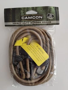 Camcon CACN 71080 Heavy Duty Bungee Cords- 30 in. - 4 pack- Tan - Picture 1 of 2