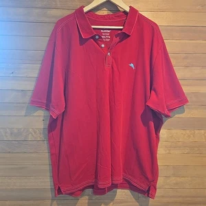 Tommy Bahama Hemd Herren XXXL Rot Island Zone Piqué Polo Golf Supima Baumwolle - Bild 1 von 6