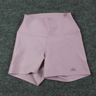Pantalones Cortos Alo Para Mujer XXS Aerógrafo Cintura Alta Motociclista Ballet Rosa Yoga Pilates Gimnasio Foto 1 de 4