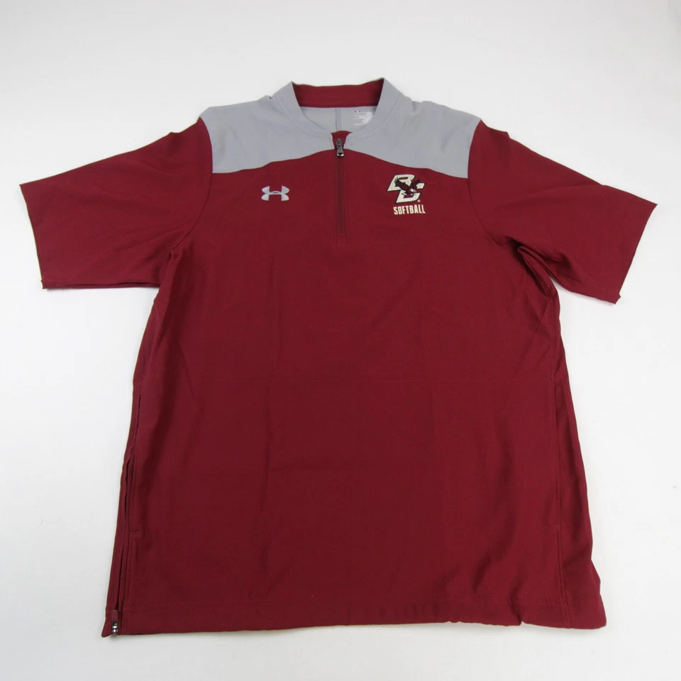 Boston College Eagles Under Armour Pullover Men's Maroon/Light Gray Used - Image 1 of 1