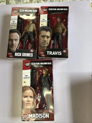 3 McFarlane AMC Color Tops The Walking Dead ~ RICK GRIMES, TRAVIS Y MADISON ~ NUEVO Foto 1 de 4