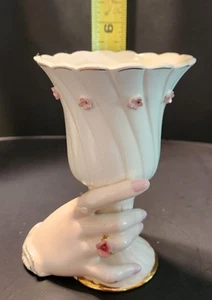 Vtg Napco Ware - Lady Hand Holding Goblet Vase - C5528 - Picture 1 of 7