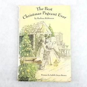 The Best Christmas Pageant Ever By Barbara Robinson Vintage 1972 Hardcover w/ DJ - Foto 1 di 15