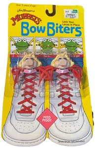 Miss Piggy Bow Biters Brookside 1988 Muppets shoelace holders new in box - Picture 1 of 4