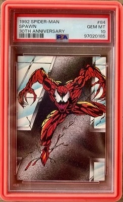 1992 Marvel Comic Images Spider-Man 30th Anniversary PSA 10 GEM Carnage Rookie - Image 1 of 2