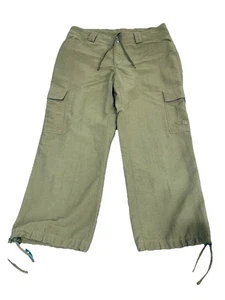The North Face T150 +T550 Womens Cargo Hiking Pants Sz 4 Olive Green Gorpcore - Picture 1 of 7