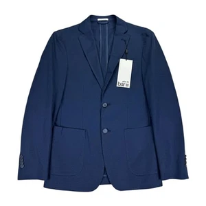 Bar III Mens Lightweight Slim Fit Solid Blazer Sport Coat Navy Blue 36R - Picture 1 of 5