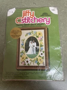 New 1977 Jiffy Stitchery by Sunset Designs Vintage #883 "White Daisies" -A123 - Picture 1 of 3