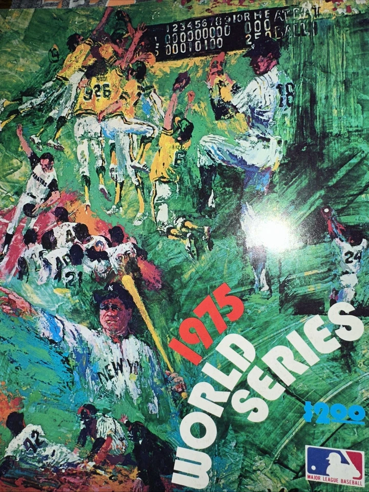 Libro de juegos de béisbol 1975 del programa de la Serie Mundial Cincinnati Reds vs Boston Red Sox Foto 1 de 1