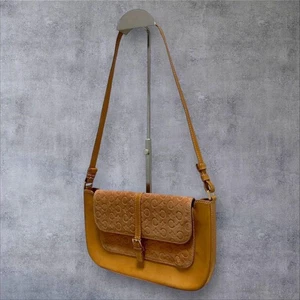 Celine Handtasche Beuteltasche Handtasche C Macadam Wildleder braun hellrosa echt - Bild 1 von 24