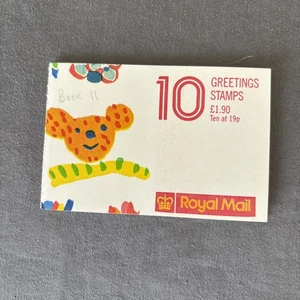 1989 FY1 Cylinder Greetings Booklet 10 x 19p stamps & 12 Greetings Labels - Picture 1 of 3
