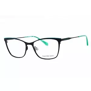 Calvin Klein Jeans Women's Eyeglasses Navy/Pool Metal Cat Eye Frame CKJ21207 410 - Picture 1 of 2