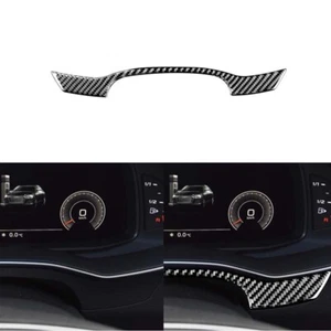 Car Real Carbon Fiber Speedometer Dashboard Cover Trim Fit For Audi A6 2019-2022 - Picture 1 of 7