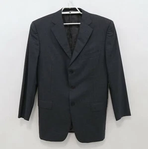 Ermenegildo Zegna Blazer Jacket 44/54R Wool 15 Milmil 15 Gray Black Houndstooth - Picture 1 of 12