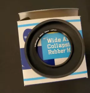 Campana para lente de goma plegable Gemko 55 mm en caja hecha en Japón - Imagen 1 de 6