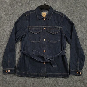 GAP Denim Jeans Giacca Donna Media Alta Belter Lyocell Tencil Misto Cotone - Foto 1 di 10