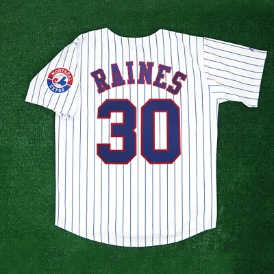 Tim Raines Montreal Expos Home w/ Team Patch White Jersey Men's (M-2XL) - Image 1 of 4