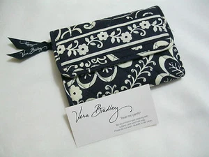 Vera Bradley TWIRLY BIRDS NAVY Euro WALLET COIN Trifold for PURSE Backpack NWOT - Picture 1 of 4