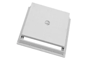 CHIUSINO POZZETTO TOMBINO PLASTICA TELAIO E COPERCHIO IN PVC CM.20X20 30X30 CM - Foto 1 di 1