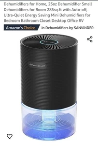 Dehumidifiers for Home, 25oz Dehumidifier Small Dehumidifiers for Room 2300 - Picture 1 of 6