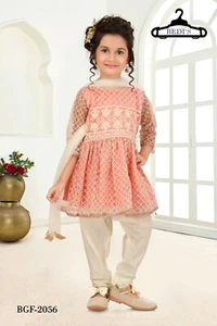 Baby Girl Salwar Kameez Indian Pakistani Bollywood Anarkali Newborn Party Dress - Picture 1 of 8