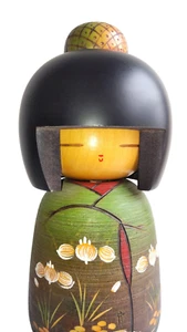 Traditional Japanese Kokeshi Doll by shoei Fujikawa Approx. 26cm tall Rare used - Imagen 1 de 24