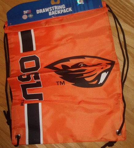 Oregon State Beavers Drawstring Backpack NCAA Big Logo Side NEW W/ TAGS COLLEGE Cover
