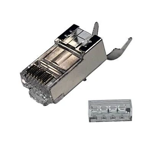 CAT6/CAT6A Extra Large RJ45 8P8C Pass Through Modular Plug connector, 100pcs - Bild 1 von 7