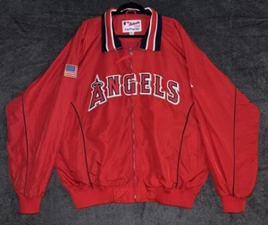 Vintage Y2K Majestic Los Angeles Anaheim Angels Dugout Bomber Jacket Size XXL - Picture 1 of 7