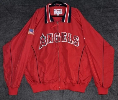 Vintage Y2K Majestic Los Angeles Anaheim Angels Dugout Bomber Jacket Size XXL - Image 1 of 4