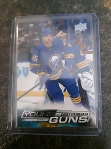 2022-23 Upper Deck Series 2 Young Guns Casey Fitzgerald YG RC Card# 498 - Picture 1 of 2
