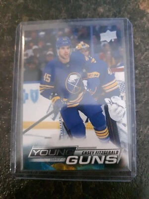 2022-23 Upper Deck Series 2 Young Guns Casey Fitzgerald YG RC Card# 498 - Image 1 of 2
