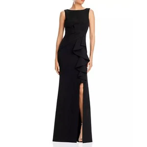 Eliza J Sleeveless Cascading-Ruffle Gown Size 14 - Picture 1 of 9