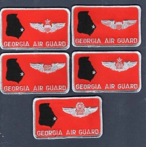 Georgia ANG USAF AW AS Pilot Crew Wings Squadron Namensschild Patch 5er Set - Bild 1 von 1