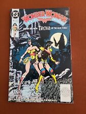WONDER WOMAN # 47 FINE- DC COMICS 1990 GEORGE PEREZ TROIA APPEARANCE