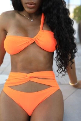 Sexy Damen Sommer One Hand Bikini Set Bademode Gr. S,M,L - Bild 1 von 4