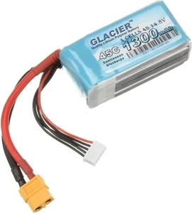 Glacier 45C 1300mAh 4S 14.8V LiPo Battery with XT60 Connector - Picture 1 of 6