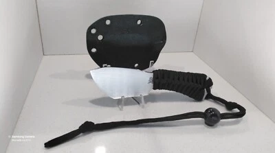 DJ Urbanovsky American Kami T-Necker 1095 Satin/Black Paracord Wrap Custom Knife - Image 1 of 4