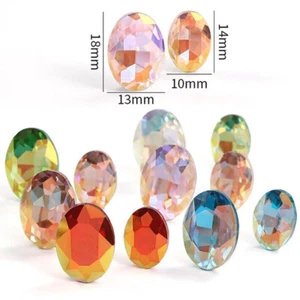 Piedras Joyas Ovaladas de Cristal Estrás Serie Los Ángeles de Alta Calidad k9 - Imagen 1 de 13