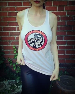 Vintage Monkey Logo - Women's Tank Top - LARGE - Picture 1 of 3