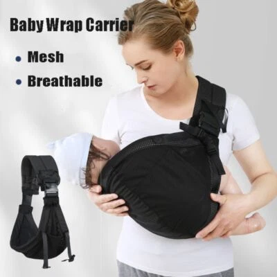 Bolso portabebés portátil cómodo portabebés portátil con cabestrillo para recién nacido canguro Foto 1 de 4