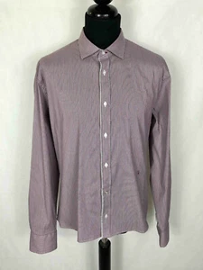 TRUSSARDI JEANS Camicia Uomo Cotone Gessata Elegante Man Cotton Shirt Sz.XL - 52 - Imagen 1 de 6